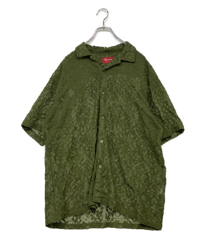 シュプリーム 半袖シャツ CHAIN STITCH CHIFFON SS SHIRT メンズ SIZE L Supreme