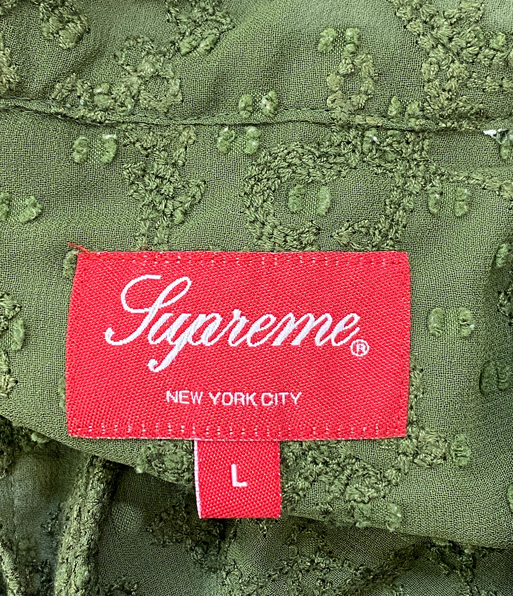 シュプリーム 半袖シャツ CHAIN STITCH CHIFFON SS SHIRT メンズ SIZE L Supreme