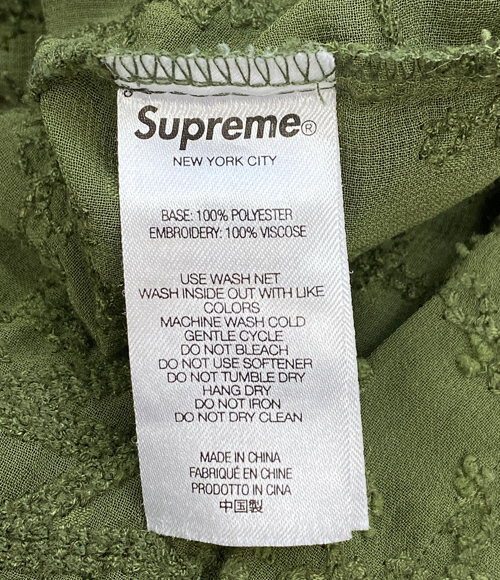 シュプリーム 半袖シャツ CHAIN STITCH CHIFFON SS SHIRT メンズ SIZE L Supreme