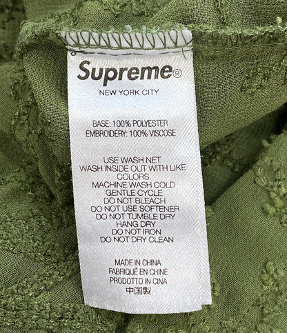 シュプリーム 半袖シャツ CHAIN STITCH CHIFFON SS SHIRT メンズ SIZE L Supreme