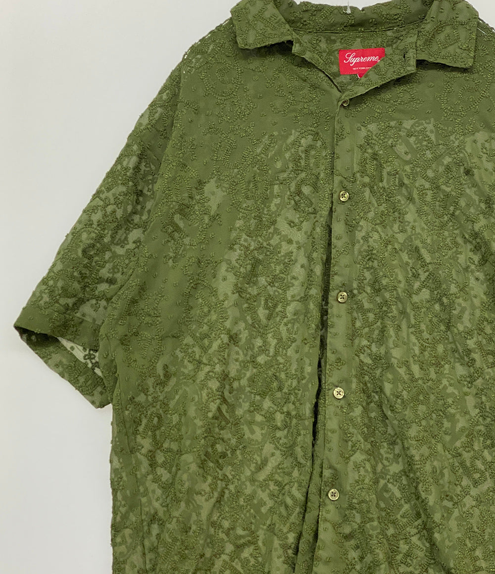 シュプリーム 半袖シャツ CHAIN STITCH CHIFFON SS SHIRT メンズ SIZE