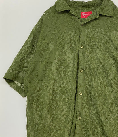 シュプリーム 半袖シャツ CHAIN STITCH CHIFFON SS SHIRT メンズ SIZE L Supreme