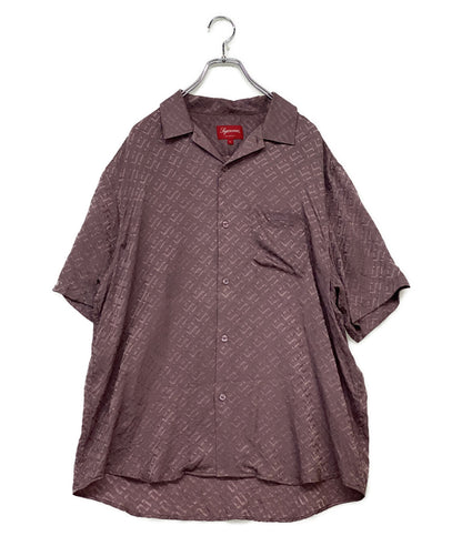 シュプリーム 半袖シャツ シルク TONAL MONOGRAM SILK S S SHIRT メンズ SIZE L Supreme