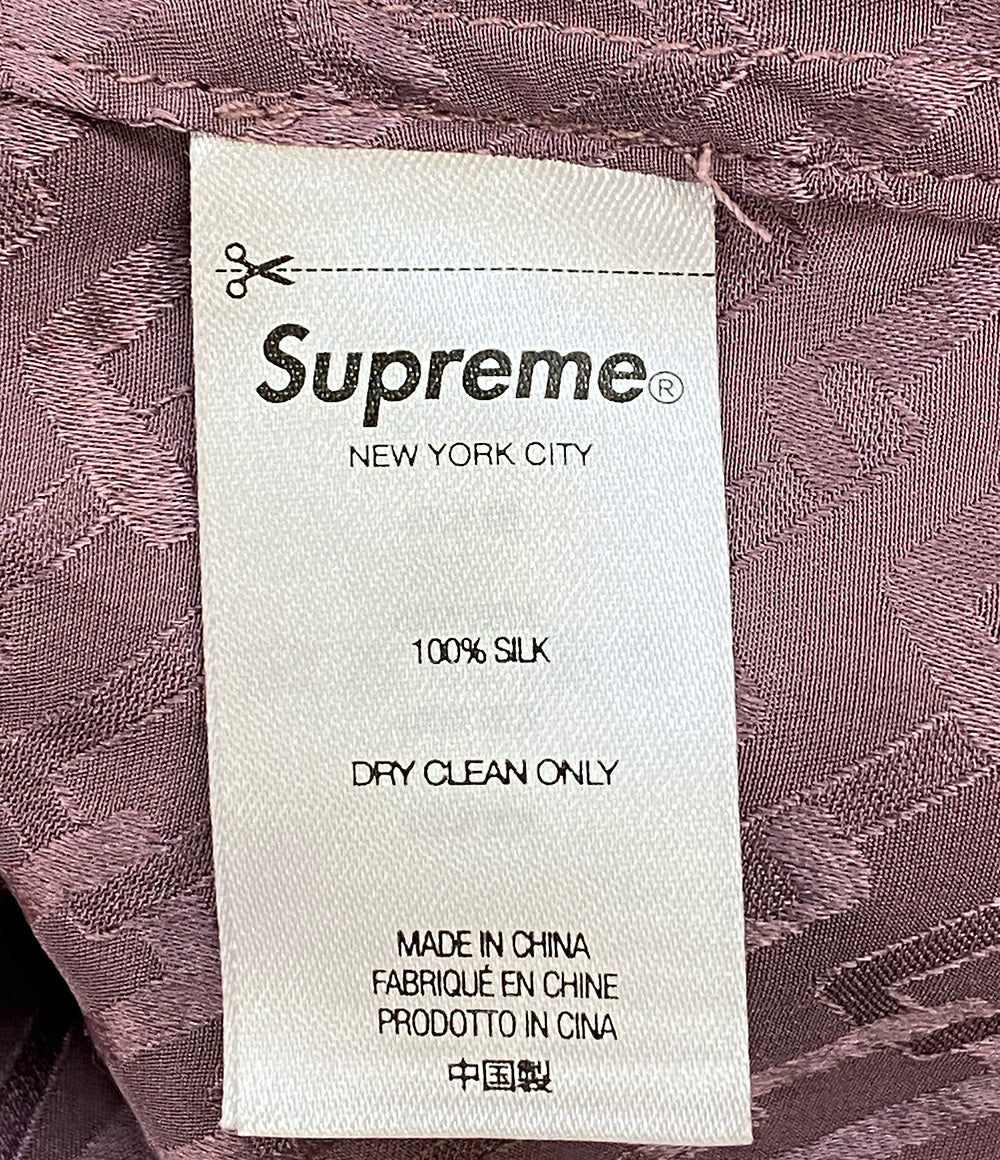 シュプリーム 半袖シャツ シルク TONAL MONOGRAM SILK S S SHIRT メンズ SIZE L Supreme