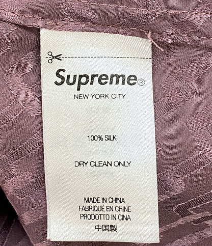 シュプリーム 半袖シャツ シルク TONAL MONOGRAM SILK S S SHIRT メンズ SIZE L Supreme