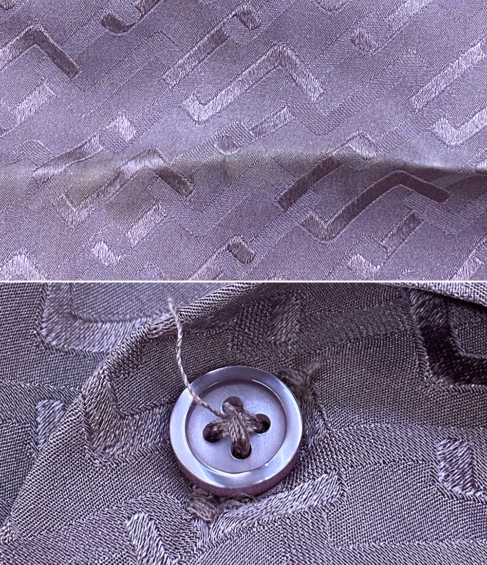 シュプリーム 半袖シャツ シルク TONAL MONOGRAM SILK S S SHIRT メンズ SIZE L Supreme