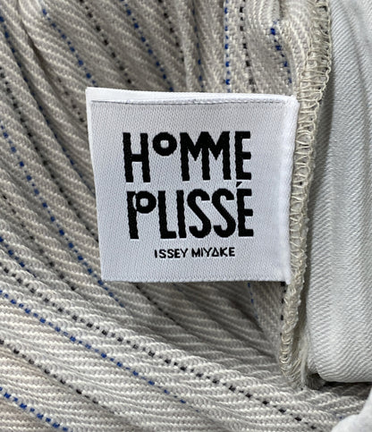 オム プリッセ イッセイミヤケ 美品 プリーツパンツ TWEED PLEATS PANTS 23aw HP33FF323 メンズ SIZE 1 HOMME PLISSE ISSEY MIYAKE