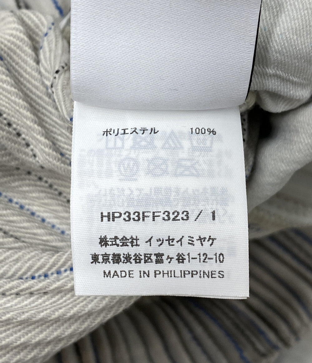 オム プリッセ イッセイミヤケ 美品 プリーツパンツ TWEED PLEATS PANTS 23aw HP33FF323 メンズ SIZE 1 HOMME PLISSE ISSEY MIYAKE