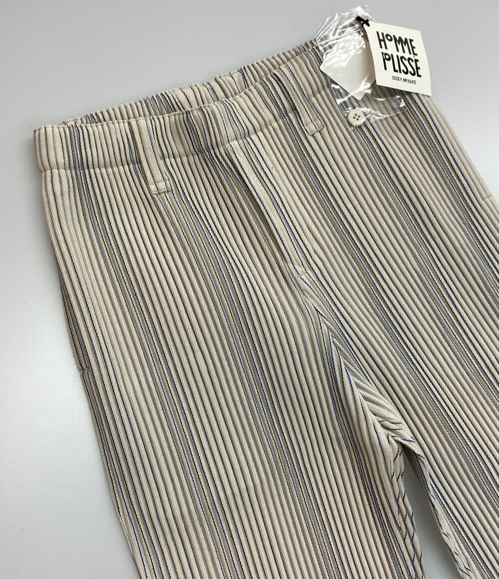オム プリッセ イッセイミヤケ 美品 プリーツパンツ TWEED PLEATS PANTS 23aw HP33FF323 メンズ SIZE 1 HOMME PLISSE ISSEY MIYAKE