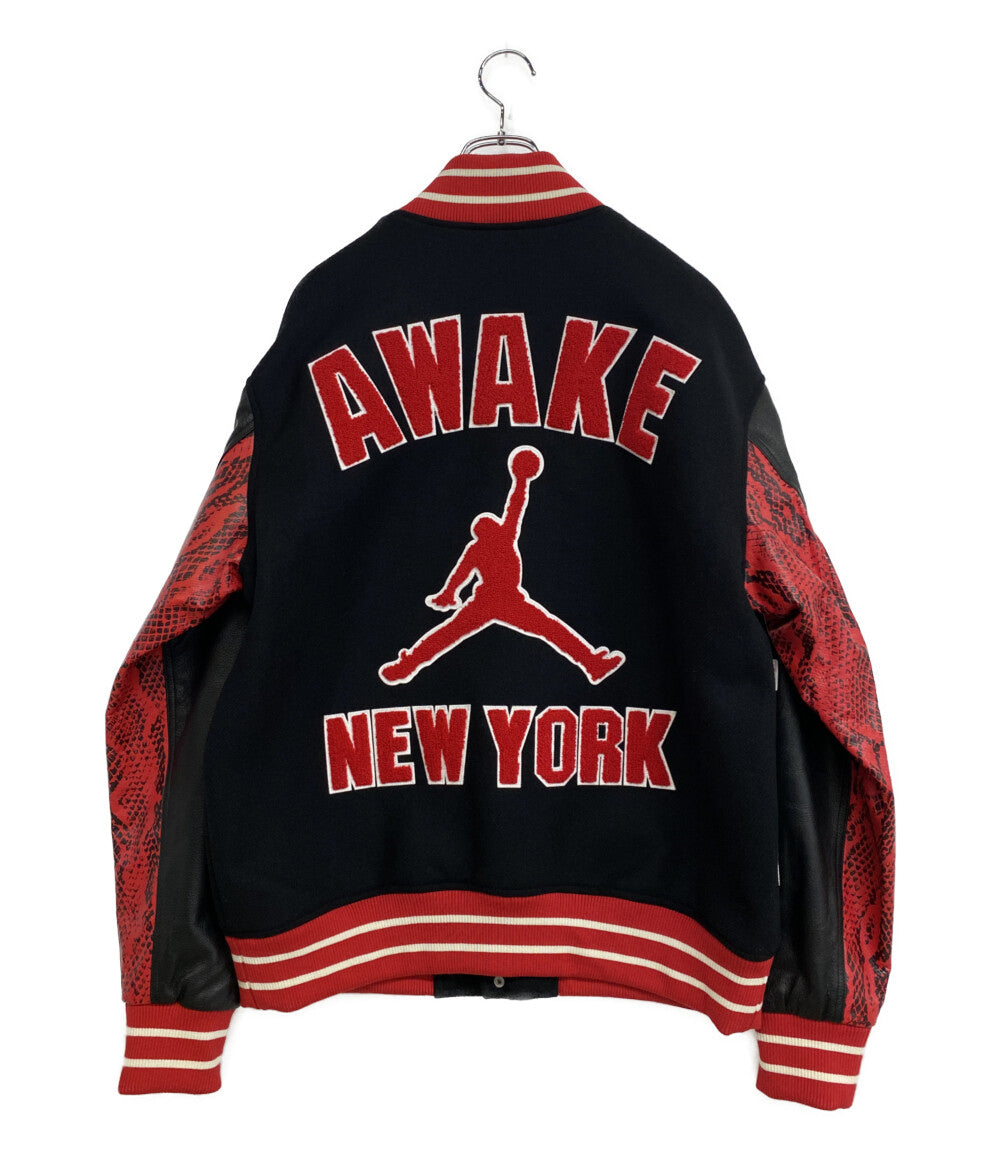 ナイキ 美品 ジョーダン x アウェイク NY バーシティジャケット FQ5439-657 メンズ SIZE M NIKE Jordan × Awake
