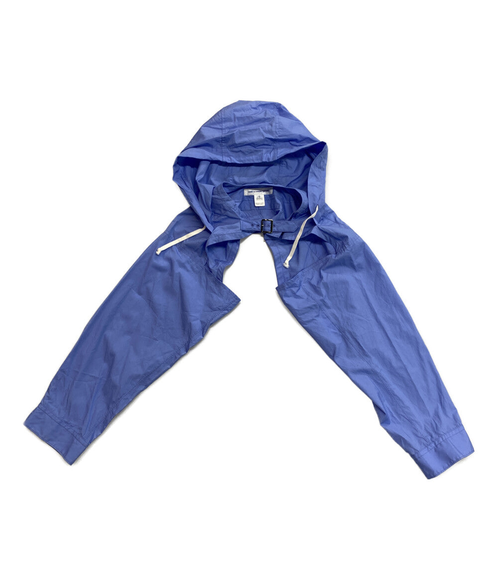 美品 COMME des GARCONS SHIRT フーデッド クロップドジャケット ショート 24SS FM-V005 レディース SIZE S コムデギャルソンシャツ