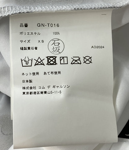 美品 COMME des GARCONS 半袖Ｔシャツ チェーン柄アシンメトリーカットソー 24aw レディース SIZE XS コムデギャルソン