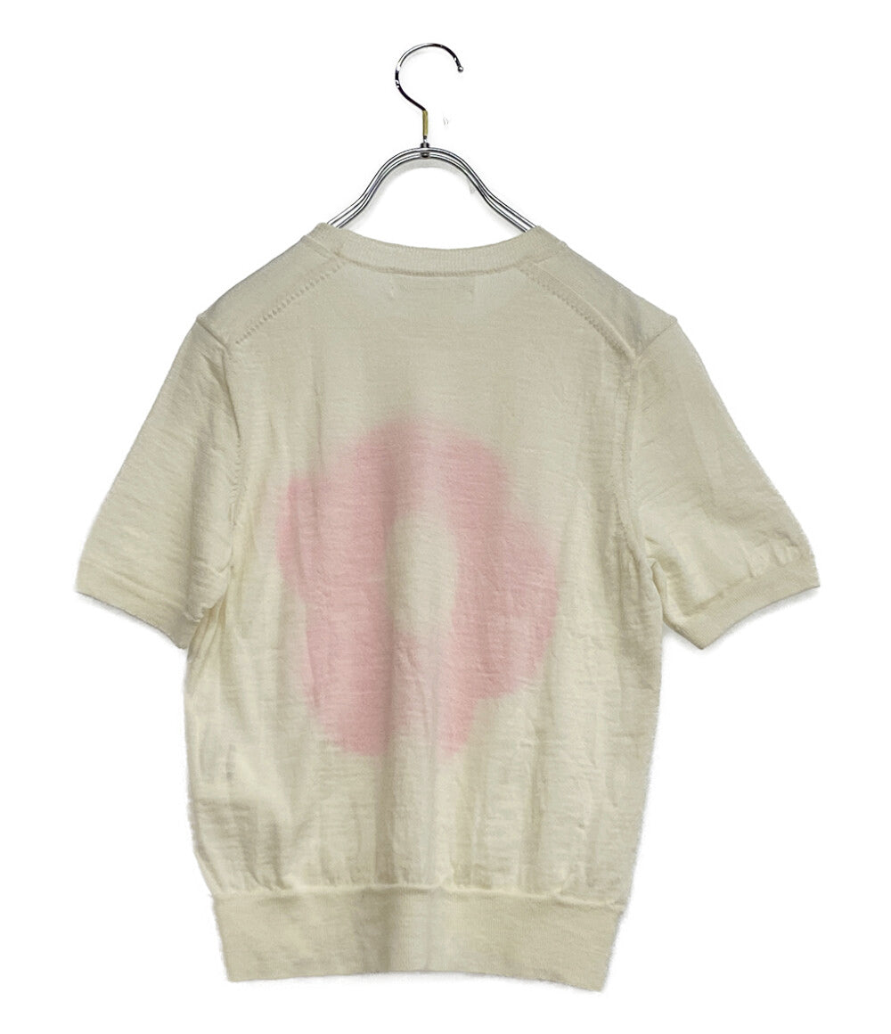 COMME des GARCONS GIRL コムデギャルソンガール 半袖ニット フラワーデザイン 23ss NK-N006 レディース SIZE S
