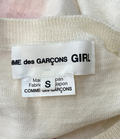 COMME des GARCONS GIRL コムデギャルソンガール 半袖ニット フラワーデザイン 23ss NK-N006 レディース SIZE S