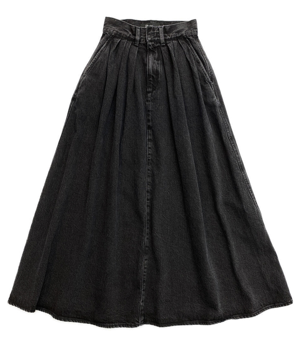 エディション 美品 コットンブラックデニムフレアスカート      レディース SIZE 36  Edition