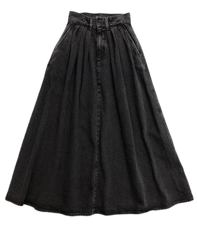 エディション 美品 コットンブラックデニムフレアスカート      レディース SIZE 36  Edition