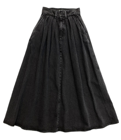 エディション 美品 コットンブラックデニムフレアスカート      レディース SIZE 36  Edition