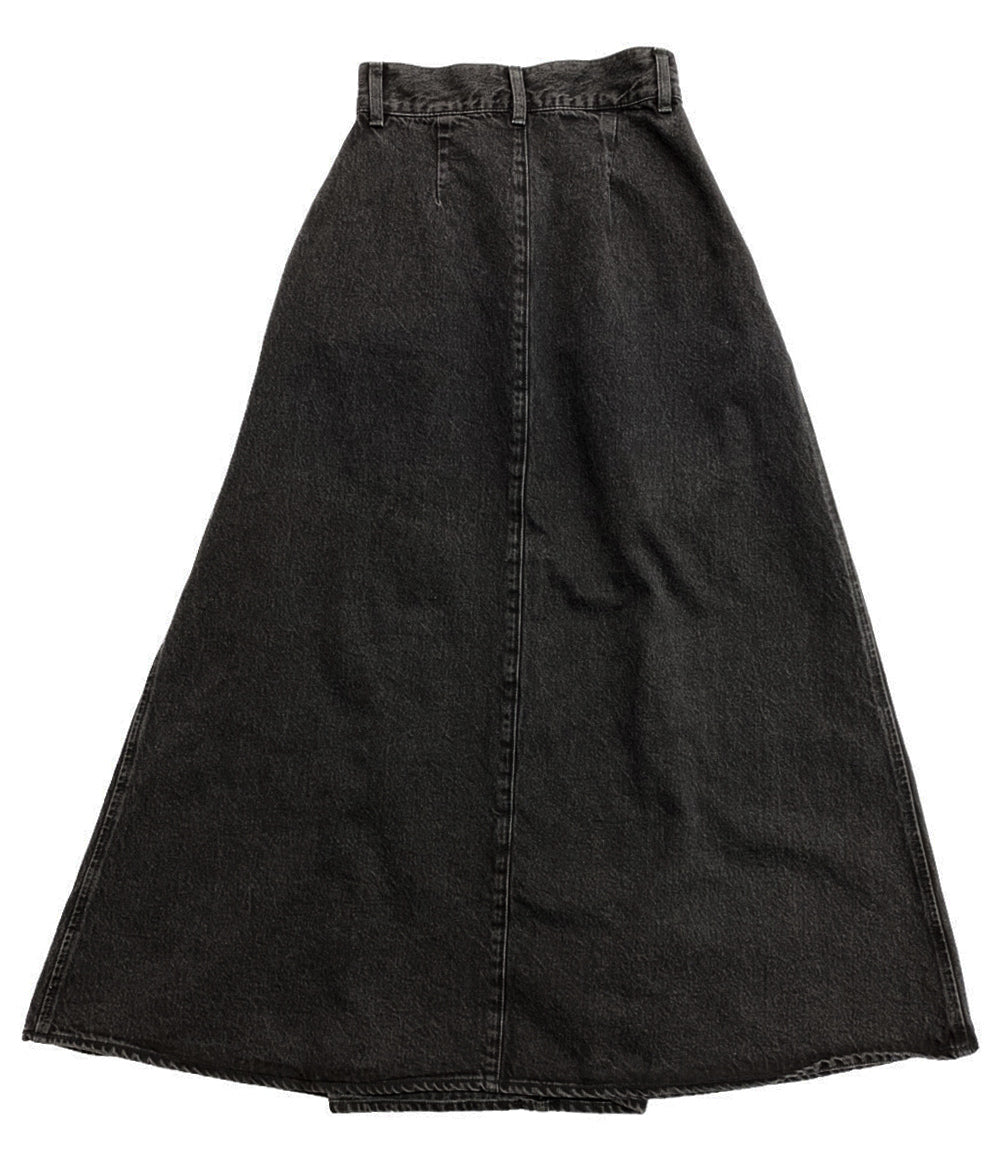 エディション 美品 コットンブラックデニムフレアスカート      レディース SIZE 36  Edition