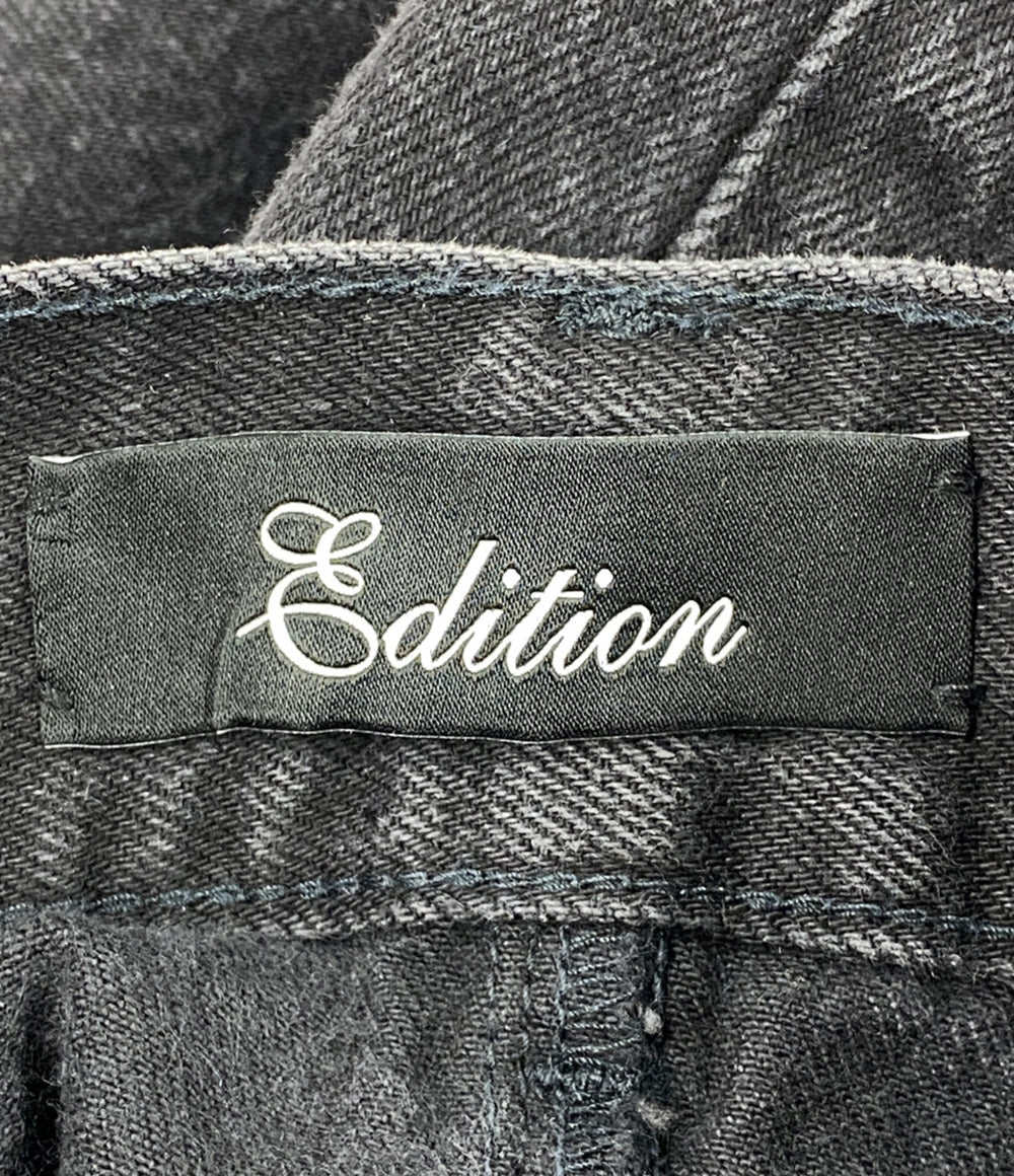 エディション 美品 コットンブラックデニムフレアスカート      レディース SIZE 36  Edition