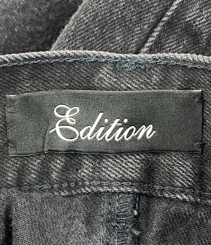 エディション 美品 コットンブラックデニムフレアスカート      レディース SIZE 36  Edition