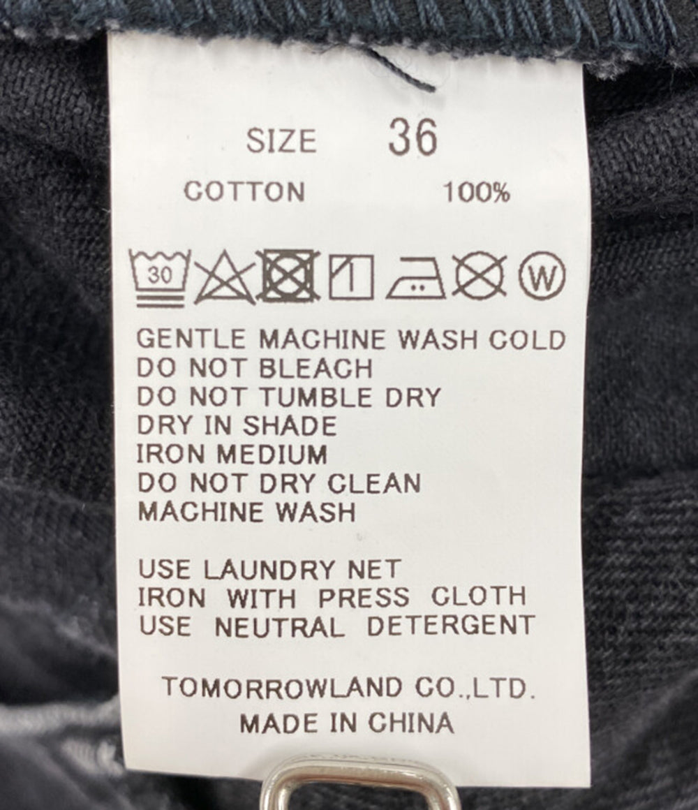 エディション 美品 コットンブラックデニムフレアスカート      レディース SIZE 36  Edition