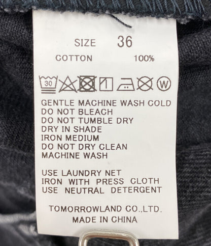 エディション 美品 コットンブラックデニムフレアスカート      レディース SIZE 36  Edition