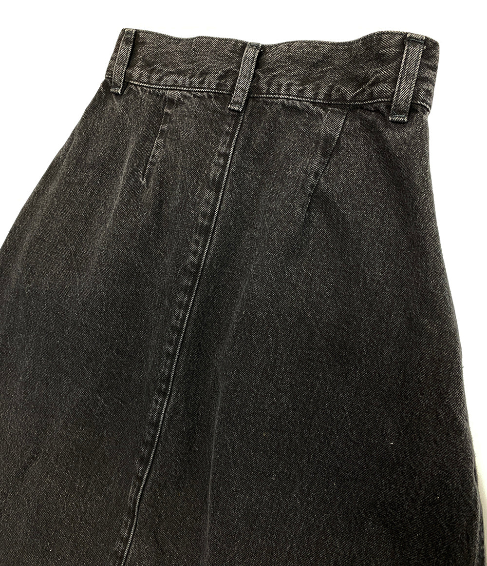 エディション 美品 コットンブラックデニムフレアスカート      レディース SIZE 36  Edition