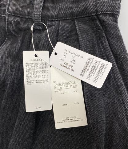 エディション 美品 コットンブラックデニムフレアスカート      レディース SIZE 36  Edition