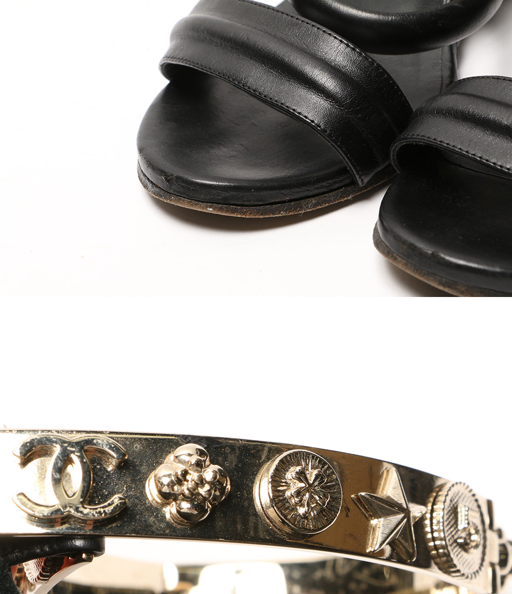 CHANEL スタッズ ヒールサンダル レディース SIZE 36.5 シャネル