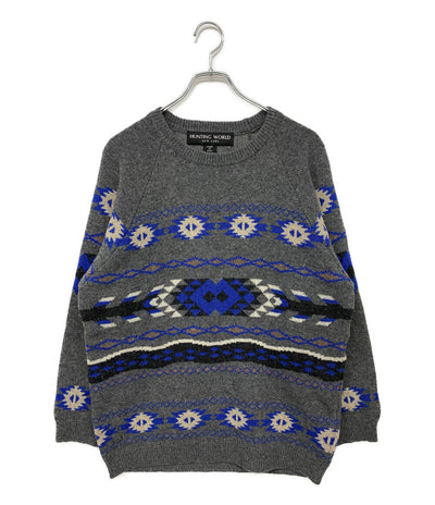ハンティングワールド 美品 ニット クルーネックニット メンズ SIZE M HUNTING WORLD