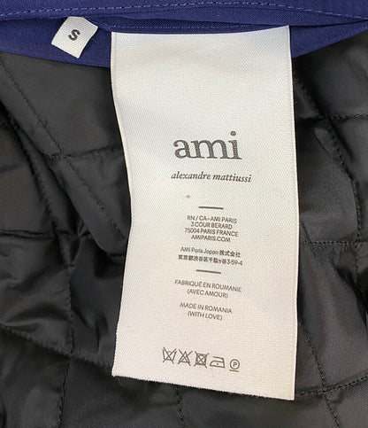 AMI Paris スタジャン 中綿入り AMI DE COEUR TEDDY JACKET メンズ SIZE S アミ