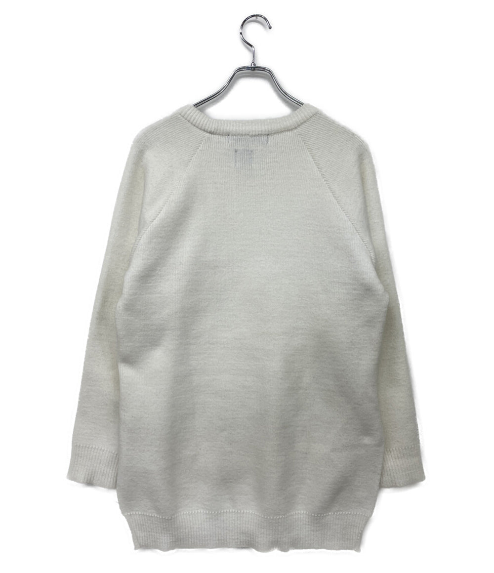 BLACK COMME des GARCONS アシンメトリーサイドスリットニット 21SS 1G-N501 メンズ SIZE M ブラックコムデギャルソン