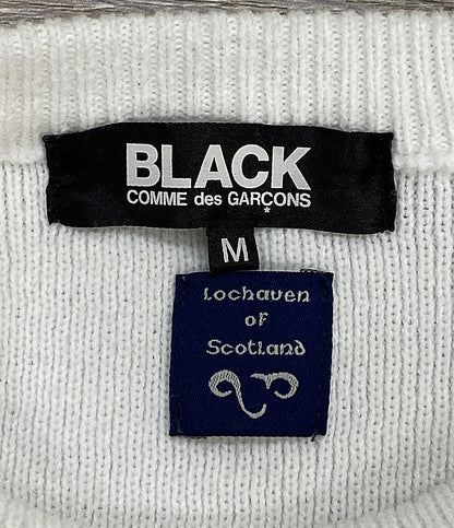 BLACK COMME des GARCONS アシンメトリーサイドスリットニット 21SS 1G-N501 メンズ SIZE M ブラックコムデギャルソン