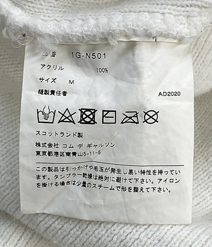 BLACK COMME des GARCONS アシンメトリーサイドスリットニット 21SS 1G-N501 メンズ SIZE M ブラックコムデギャルソン