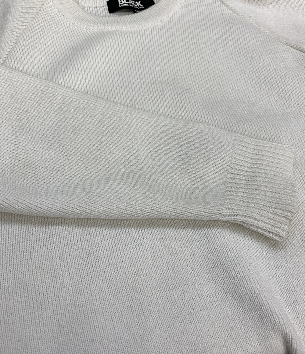 BLACK COMME des GARCONS アシンメトリーサイドスリットニット 21SS 1G-N501 メンズ SIZE M ブラックコムデギャルソン