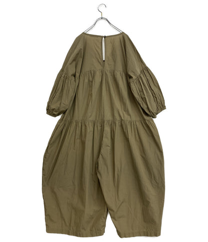 BLACK CRANE ブラッククレーン ギャザージャンプスーツ カーキ レディース SIZE XS