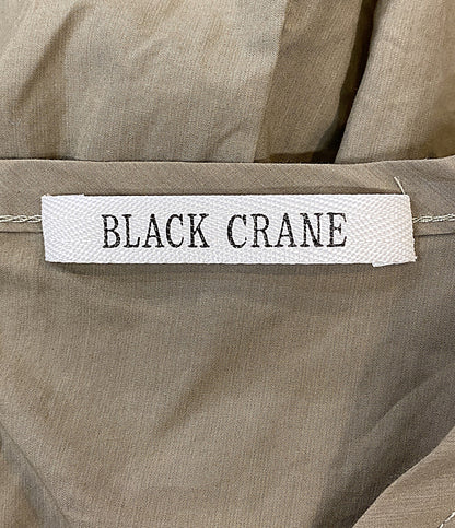 BLACK CRANE ブラッククレーン ギャザージャンプスーツ カーキ レディース SIZE XS