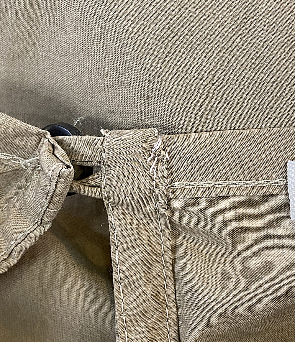 BLACK CRANE ブラッククレーン ギャザージャンプスーツ カーキ レディース SIZE XS