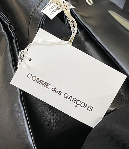 COMME des GARCONS ショルダーワンピース フェイクレザー切替 24AW GN-A009 レディース SIZE S コムデギャルソン