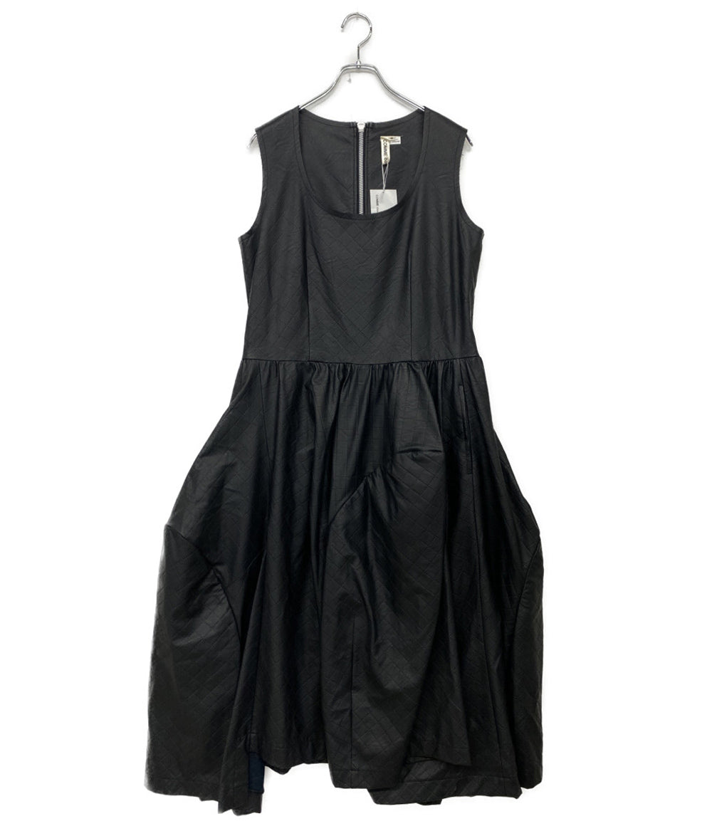 美品 COMME des GARCONS ノースリーブワンピース フェイクレザー2WAY 24AW GN-O001 レディース SIZE M コムデギャルソン
