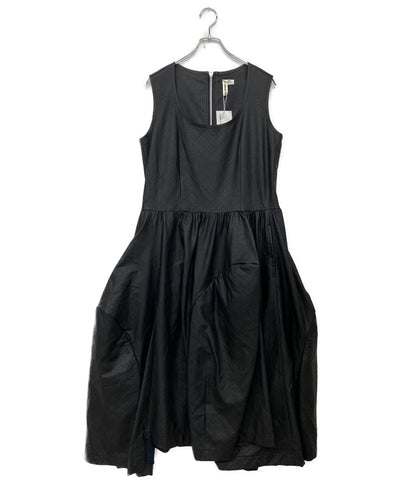美品 COMME des GARCONS ノースリーブワンピース フェイクレザー2WAY 24AW GN-O001 レディース SIZE M コムデギャルソン