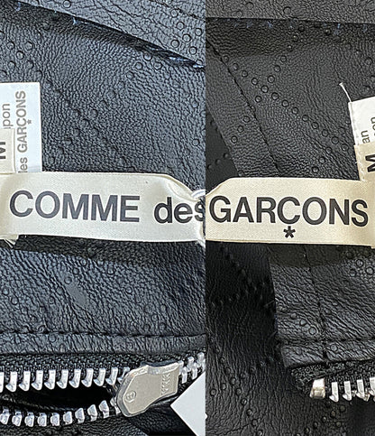 美品 COMME des GARCONS ノースリーブワンピース フェイクレザー2WAY 24AW GN-O001 レディース SIZE M コムデギャルソン