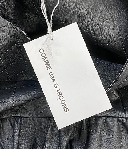 美品 COMME des GARCONS ノースリーブワンピース フェイクレザー2WAY 24AW GN-O001 レディース SIZE M コムデギャルソン