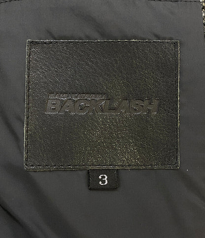 ISAMU KATAYAMA BACK LASH イサムカタヤマバックラッシュ ダウンライダースジャケット メンズ SIZE L