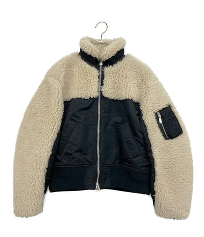 sacai ジャケット faux shearling×Nylon Twill Blouson 23aw 23-07012 レディース SIZE 1 サカイ