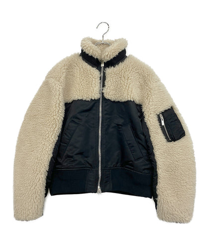 sacai ジャケット faux shearling×Nylon Twill Blouson 23aw 23-07012 レディース SIZE 1 サカイ