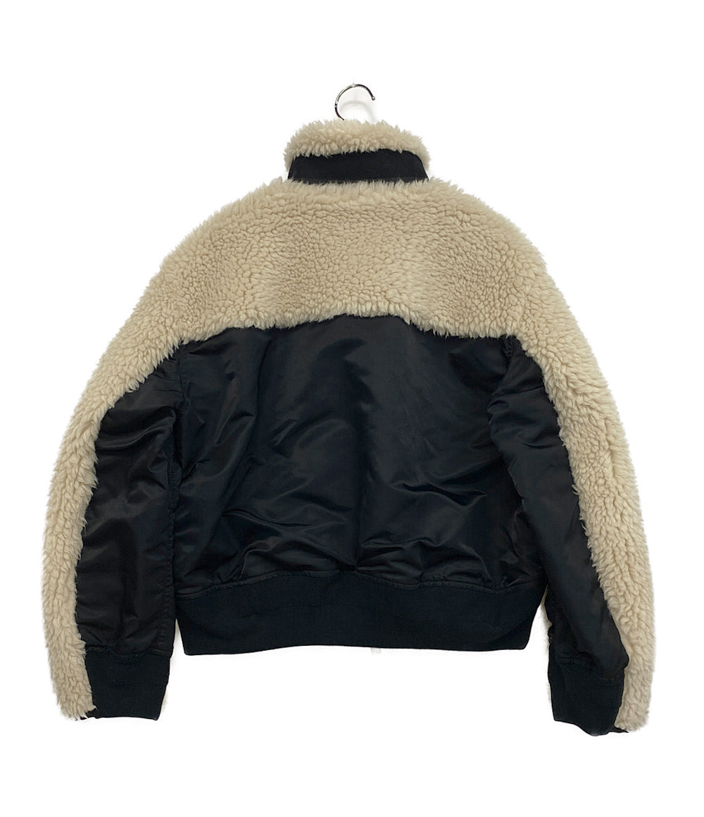 sacai ジャケット faux shearling×Nylon Twill Blouson 23aw 23-07012
