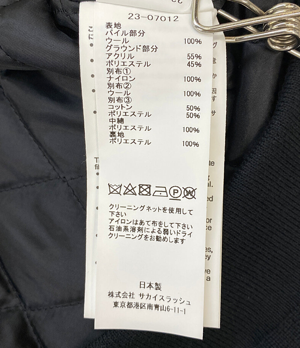 sacai ジャケット faux shearling×Nylon Twill Blouson 23aw 23-07012 レディース SIZE 1 サカイ
