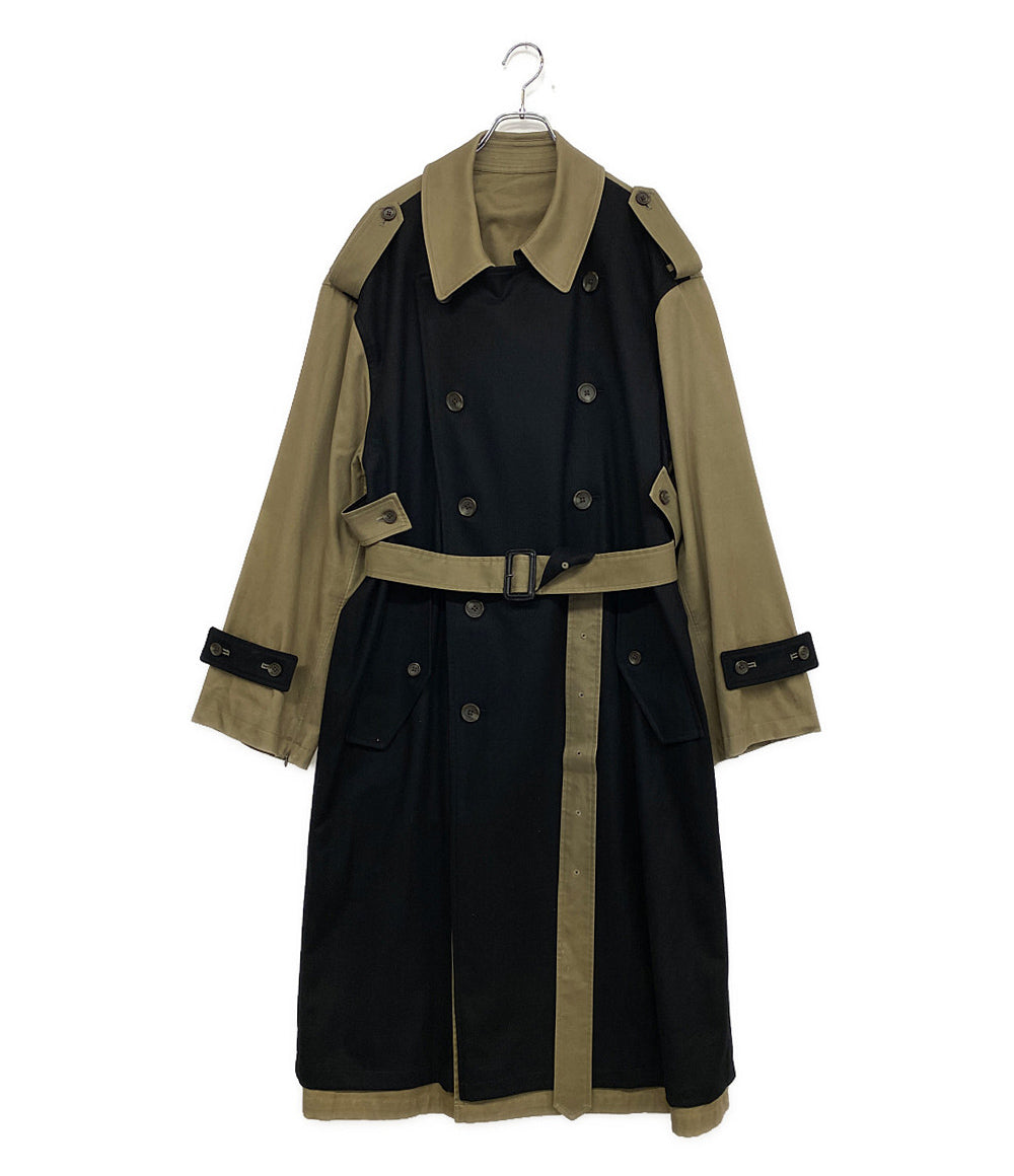 シュタイン オーバーダブルトレンチコート 22aw メンズ SIZE S stein