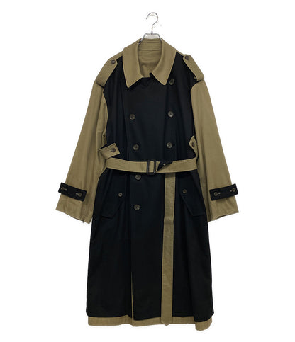 シュタイン オーバーダブルトレンチコート 22aw メンズ SIZE S stein